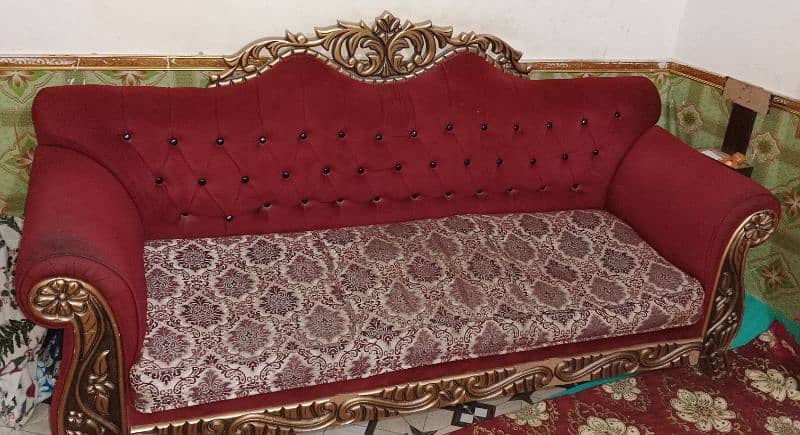 Sofa set one three seater & two one seater sofa chairs =5 seater 12