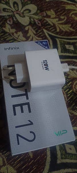 infinx Note 12 vip 8+8 ram 256 gb complete Box 2