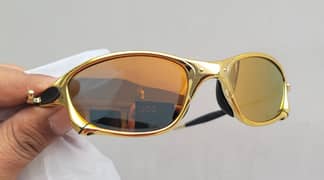Golden metallic sunglasses