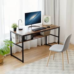 Executive Industrial Style Computer Desk/Table