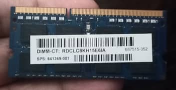 4GB DDR3 Laptop RAM (Brand: SK Hynix)