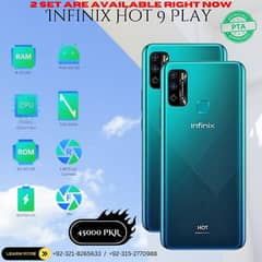 2 Sets Of Infinix Hot 9 Play