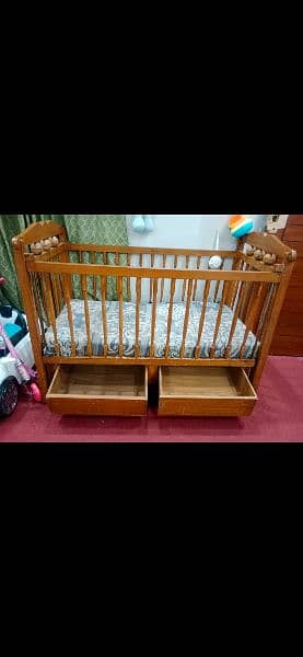 Wooden Baby Cot 1