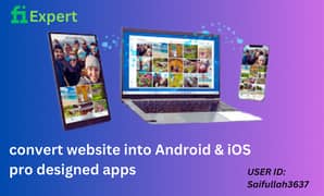 I will convert website to mobile app and ios app