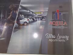 Aqeela Heights 4 Bed Drawing Dining Apartment Park Facing For Sale Available on Installments