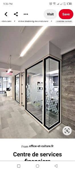 Aluminum office partition / Glass office partition / office partition 6