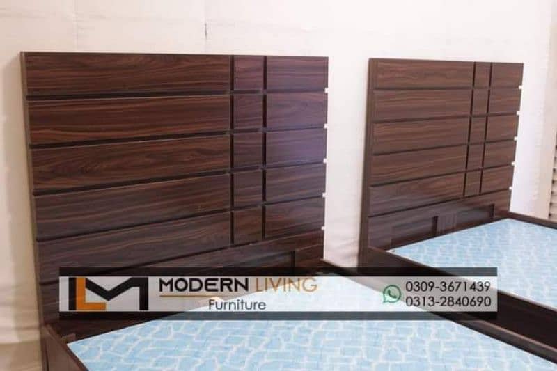 Modern 2 Single bed best quality in your choice colours 5