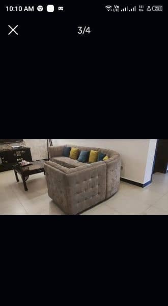 6 seated L shape sofa in almost new condition 1