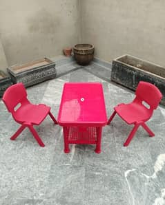 Kids Plastic Chairs and Table set