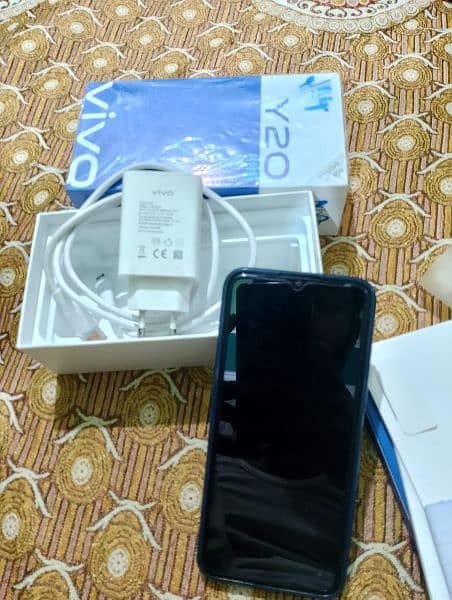 Vivo Y20 4/64 Complete Box Charger 7