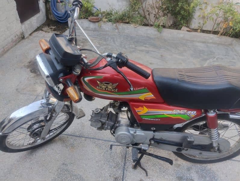 Road Prince 70cc bike Red Colour Good Condition 8