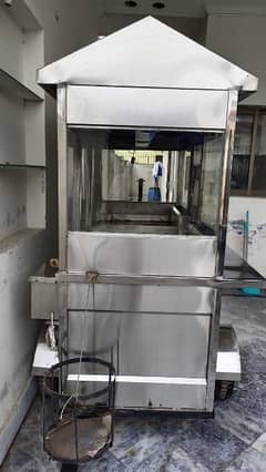 2 fryer with shawarma making plate for sale