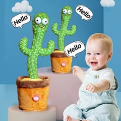 Dancing Cactus Toy Repeat Talking USB Charging Can Sing Record Cactus
