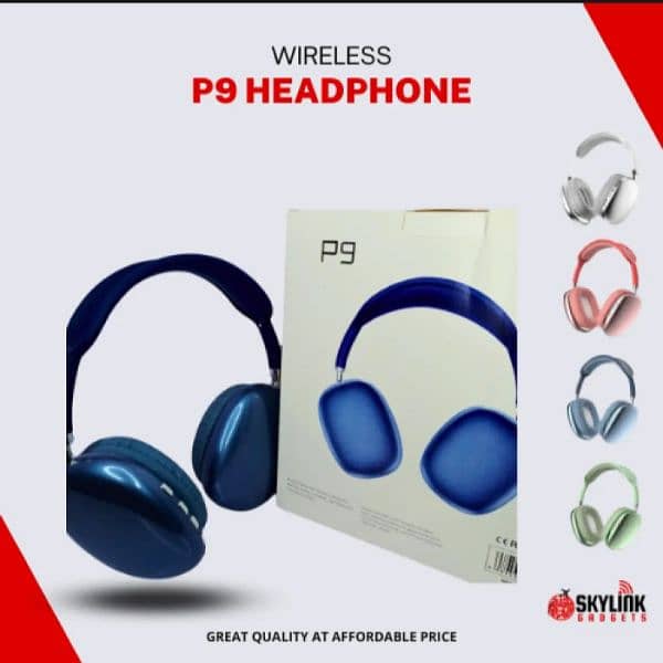 P9 Wireless Bluetooth Headphones With Microphone 2