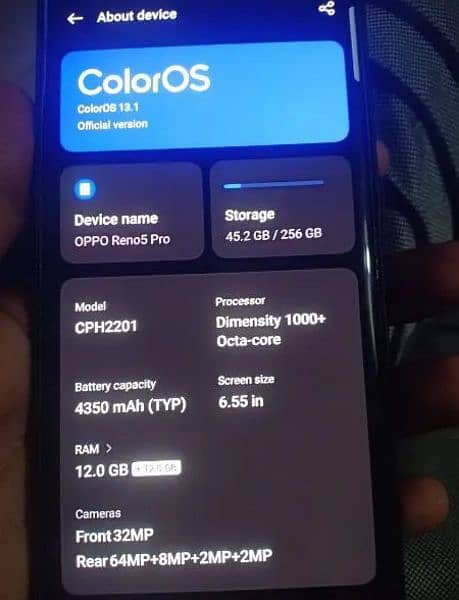 Oppo Reno 5 pro 5g corved display 5