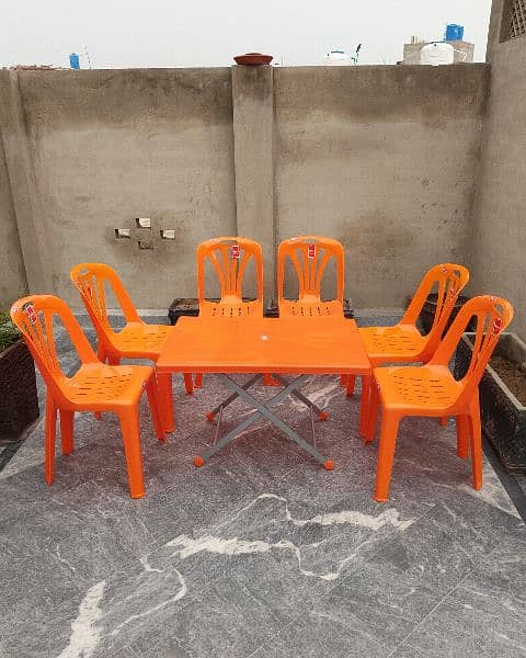 Fello Plastic Chairs and Table set 1