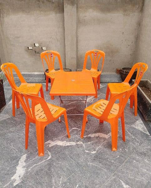 Fello Plastic Chairs and Table set 5