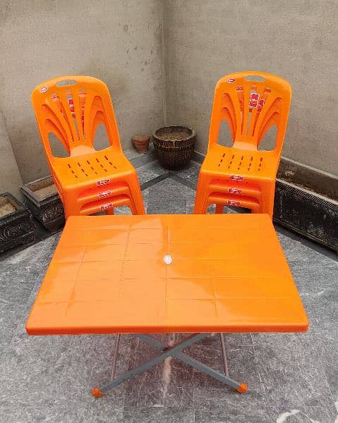 Fello Plastic Chairs and Table set 18