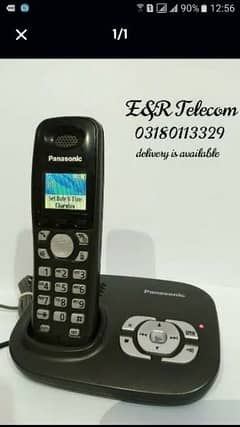 Panasonic colour display Cordless Phone Free delivery all Pakistan
