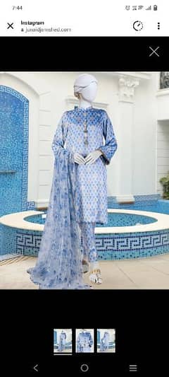 jacquard lawn Junaid Jamshed stitched dress