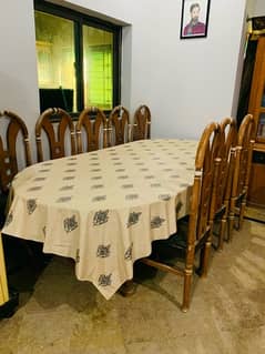 bakain wood Dining Table with chairs