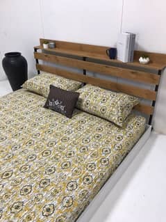 Wooden Bed, King Size Floor Bed