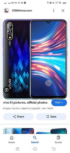 vivo S1 4/128  for sale box charger sath