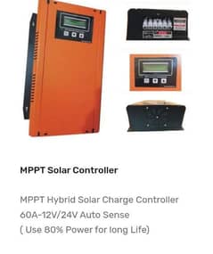 Mppt harybid solar charge controller Automatic 12V /24 sense