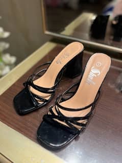 Black Shein Block Heels- Worn only once