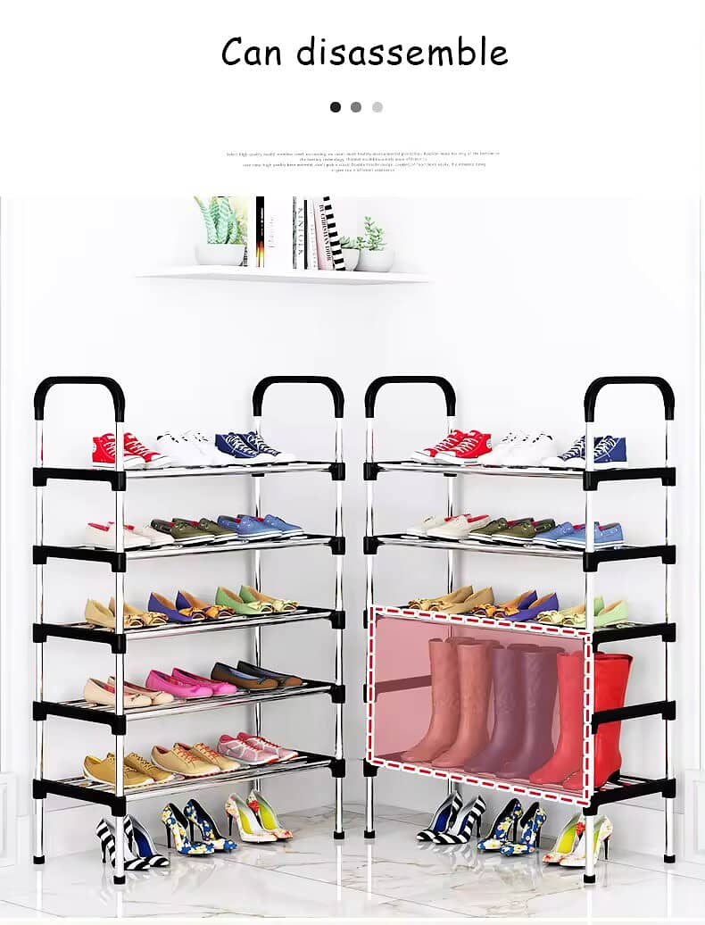 6 layers shoe rack cabinet foldable organizer display shoe rack cabine 2