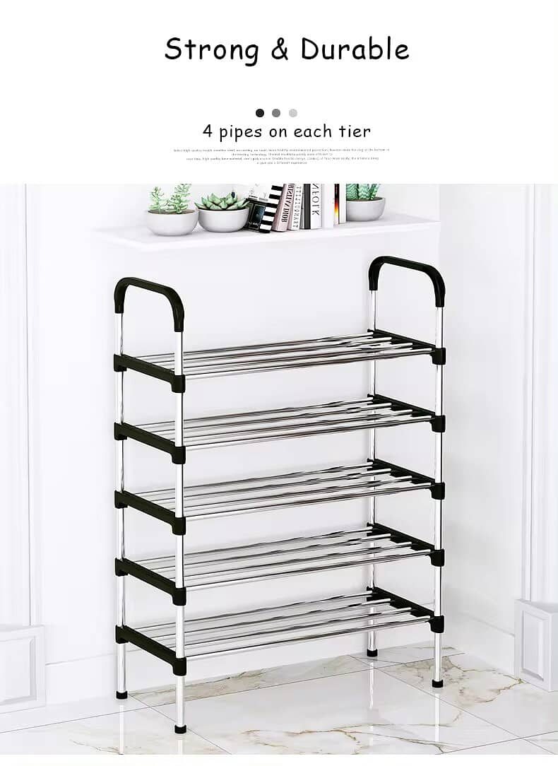 6 layers shoe rack cabinet foldable organizer display shoe rack cabine 4