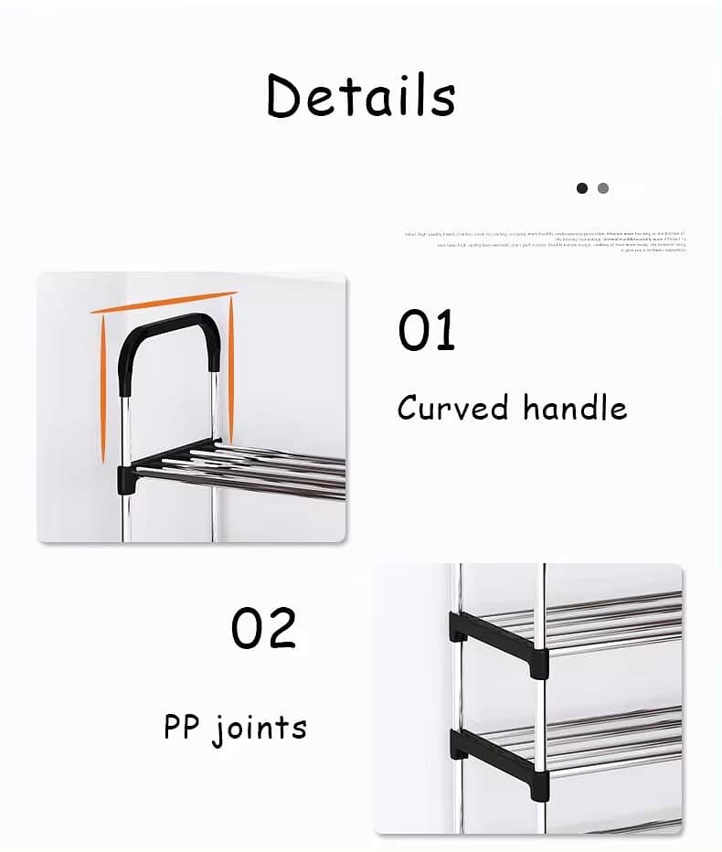 6 layers shoe rack cabinet foldable organizer display shoe rack cabine 5