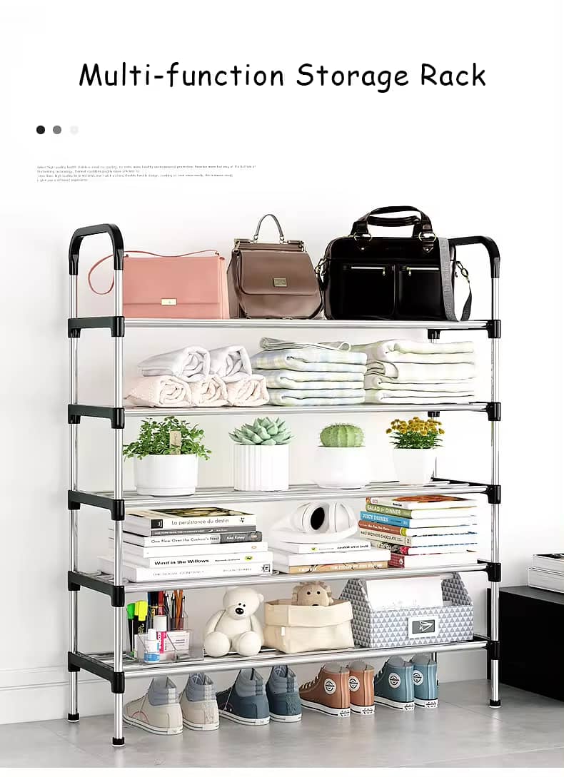 6 layers shoe rack cabinet foldable organizer display shoe rack cabine 7