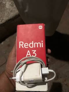 redmi A3 موبائل all original 1 months use 4gb 128memory