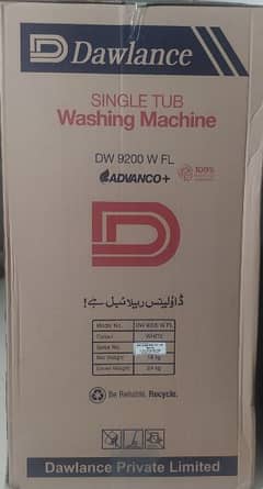 Brand New/Packed Single Tub Washing Machine