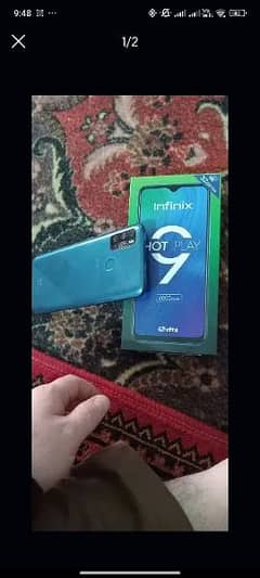 Infinix hot 9 play 
with box dual sim pta approved