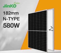 JINCO Double glass N type 580 watt Solar panal for sale