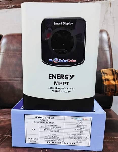 energy mppt charge controller 70A. . 100A in smart display 1