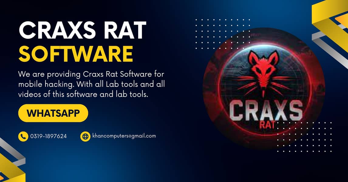 Craxs Rat Software with complete videos. Only for Educational Purpose 1