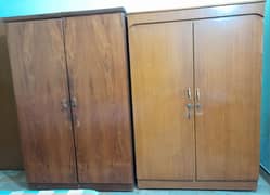 Bundle offer-2 wooden double door cupboards
