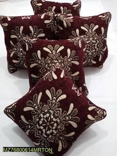 5 Pcs Velvet Jacquard Embroidered Cushion Covers