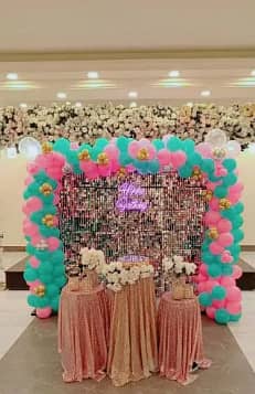 Baloon Decor services/Light Decor services/ Masehri Decor Available