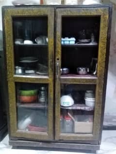2 Doors Pure Wooden Cabinet