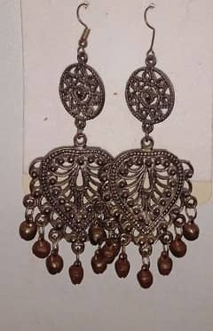 antique silver drop earrings for women /girls