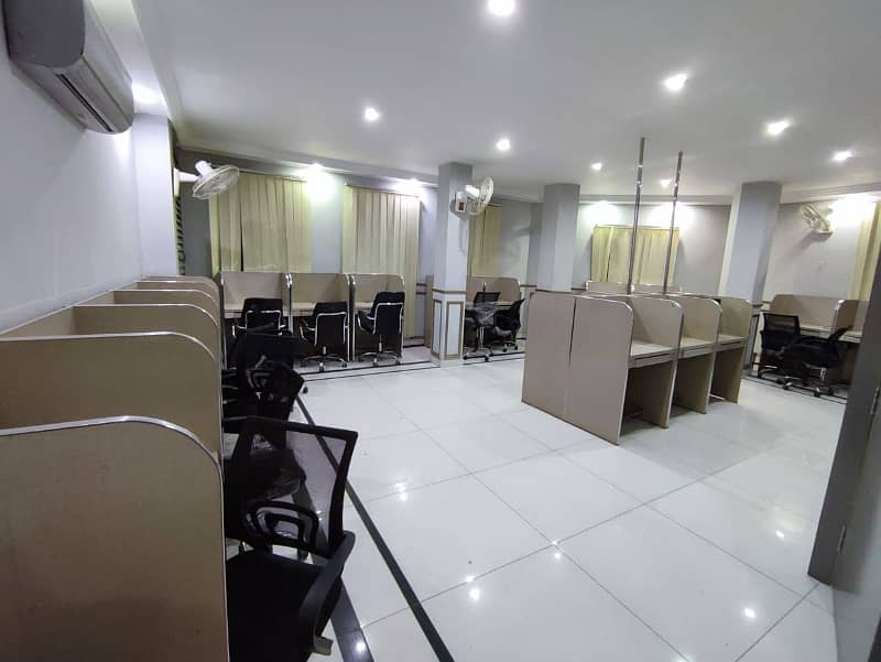 25 Persons Fully Furnished Office Floor On Main Akbar Chowk Johar Town Near Model And Faisal Town 1