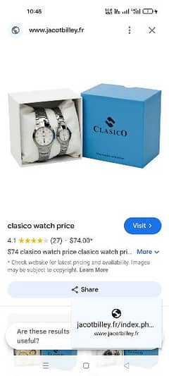 Selling a new watch