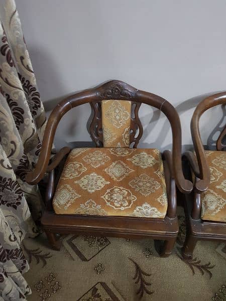 Wood Sofa set 3