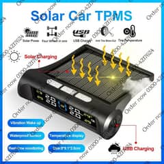 Car Solar TPMS Tire Pressure Monitoring System Solar Power Digi