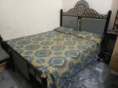 king size iron bed with matters