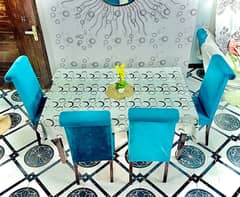 Dining table with Three seater seathi